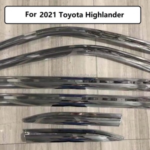 แผ่นบังลมโครเมียม ABS สำหรับรถยนต์ TOYOTA HIGHLANDER อุปกรณ์ตกแต่งรถยนต์ - Product Image 2
