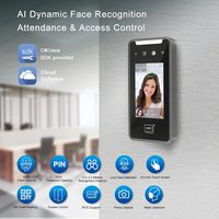Sistema de Control de Acceso y Asistencia con Reconocimiento Facial por IA, Visión Nocturna, Pantalla Táctil, Lector de Tarjetas, OEM, SDK Gratuito