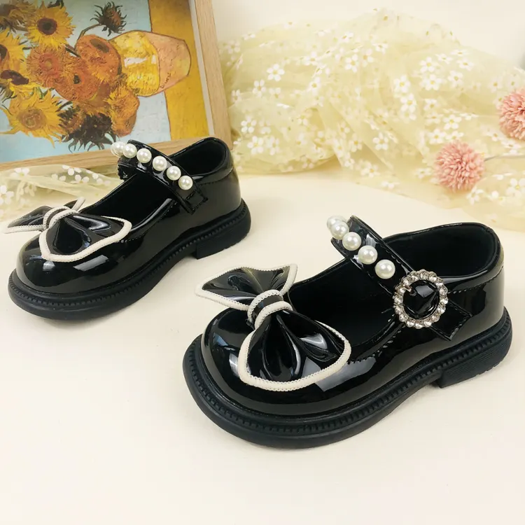 Wholesale Kids Baby Girl Shoes Party Bow Knot Girls Dress Shoes Princess Shoes for Girls