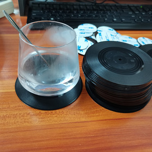 New Arrivals 2026 ABS Record Disk <strong>Coasters</strong> with Funny Labels <strong>Cool</strong> Creative Drink <strong>Coasters</strong> with Magnetic for Music Lovers - Product Image 4