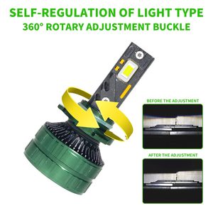 P1B Sans dégradation lumineuse H11 H7 H1 Phares LED Sortie stable 130W 9000LM Double substrat en cuivre Dissipateur de chaleur Faisceau anti-éblouissement - Product Image 3