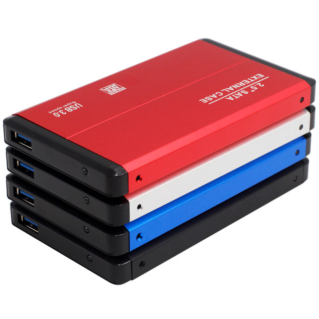 USB 3.0 External Hard Drive Enclosure 2.5 Inch SATA HDD SSD Case Aluminum Portable Hard Disk Box Multi Color Tool Free UASP