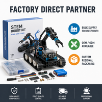 Kit de bras robotique éducatif 4 axes avec vision IA et ventouse pour l'école, les programmes STEM et la programmation, doté de capteurs de sécurité, prêt à l'emploi