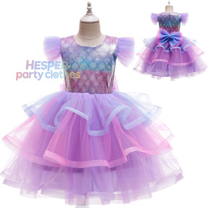 Disfraces de Princesa Ariel de HP para Niñas, Disfraz de Sirena para Bebés, Ropa para Fiestas de Cumpleaños Infantiles, Vestido de Tutú - Product Image 1