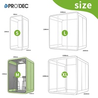 Cabine en verre insonorisée, mobile, moderne, modulaire, préfabriquée, pour bureau à domicile