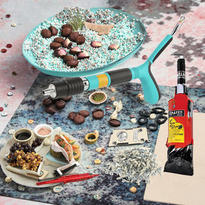 <span class=keywords><strong>Grapadora</strong></span> de aire Manual ajustable, 100 Uds., herramienta de remachado de hormigón de acero, herramienta de ranurado de alambre de fijación de pared - Product Image 3