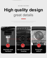 Phare de chargeuse sur pneus 82W, design personnalisé, 24V, phare LED pour excavatrice R112, éclairage de travail LED