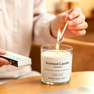 Velas Aromáticas de Cera de Soya Hechas a Mano Oshine al por Mayor, con Logotipo Personalizado, en Elegantes Frascos de Vidrio para el Día de la Madre y Acción de Gracias - Product Image 2