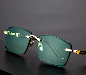 <span class=keywords><strong>Gafas</strong></span> <span class=keywords><strong>de</strong></span> <span class=keywords><strong>Sol</strong></span> <span class=keywords><strong>de</strong></span> Piedra para Hombre con <span class=keywords><strong>Cristal</strong></span> Verde para Mujer sin Montura <span class=keywords><strong>de</strong></span> Alta Calidad Antiarañazos - Product Image 6