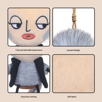 Jouet en peluche tendance et amusant Ye Wei, figurine abstraite originale, porte-clés, pendentif en polyester, 17,5 cm, unisexe, 14 ans et plus, cadeau d'anniversaire pour filles