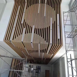 Revêtement mural en profilé carré en alliage d'aluminium OEM pour projet de construction d'immeubles d'appartements - Product Image 1