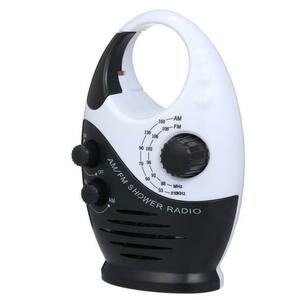 Radio de ducha de doble banda AM FM resistente al agua IPX4 con altavoz incorporado y gancho para colgar para ducha de baño y uso doméstico - Product Image 3