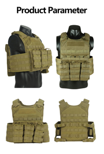 เสื้อกั๊กยุทธวิธีแบบปรับได้ ระบายอากาศได้ดี บุฟองน้ำอย่างดี ปลดเร็ว สำหรับการฝึกกลางแจ้งและการล่าสัตว์ ทำจากไนลอน - Product Image 6