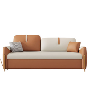 Divano Letto in Tessuto Moderno <span class=keywords><strong>e</strong></span> Semplice per Soggiorno, Multifunzionale Pieghevole, Lineare, per Appartamenti Piccoli con Vano Contenitore - Product Image 4