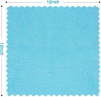 Paño de Limpieza de Microfibra Azul, Artículos de Limpieza para el Hogar, Paños Reutilizables Sin Pelusa para Casa, Cocina, 12 x 12 Pulgadas