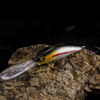 Leurre de pêche artificiel Long Lip Diving Minnow Crankbait 10cm 9g en plastique dur pour la pêche au bar et au brochet
