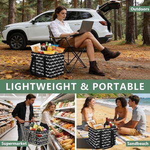 Hawaii Iwa Birds Custom Design Weekend Getaway Trunk Car Organizer Reusable Grocery <b>Bags</b> <b>Foldable</b> Large Utility Tote <b>Bag</b> - Product Image 6