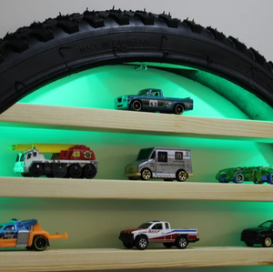 Art mural unique flottant <span class=keywords><strong>Hot</strong></span> <span class=keywords><strong>Wheels</strong></span> affichage étagère à pneus <span class=keywords><strong>jouet</strong></span> voiture <span class=keywords><strong>Garage</strong></span> <span class=keywords><strong>jouet</strong></span> organisateur de voiture pour <span class=keywords><strong>jouet</strong></span> voiture stockage - Product Image 4