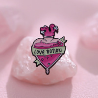 Broche de sorcière magique d'Halloween Potion magique de dessin animé mignon Épinglettes en émail Gard Broches de sac à dos
