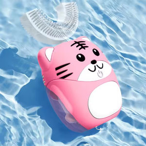 Cepillo de Dientes Eléctrico Sónico Ultrasónico Recargable por USB, Duradero, en Forma de U de 360 Grados, con Diseño de Dibujos Animados, para Viajes - Product Image 2