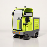 Balayeuse autoportée semi-fermée XY-A15, largeur 1400 mm, efficacité 6000 m²/h, batterie 48V 70Ah, puissance totale 3200W