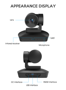 Caméra PTZ 1080P avec zoom optique 10X, vidéoconférence 30fps avec suivi automatique vocal pour la liturgie religieuse, les réunions et les événements en ligne - Product Image 4