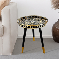 Plateau de service rond en plastique à prix d'usine, pieds détachables, motif marbre, table d'appoint décorative pour canapé, plateau de cuisine