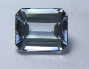 Piedra preciosa suelta facetada Octágono aguamarina azul natural de 4,30 quilates (11x9x6 MM) Gemas Anabiya de África - Product Image 1
