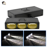 Projecteurs LED 60W à faisceau haut/bas pour calandre, lentille de projecteur 3 LED, lumière blanche pour grille de moto et voiture, éclairage auxiliaire de conduite