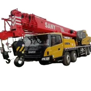 Grúa de camión Sany de 50 toneladas usada, Unidad Móvil STC500 de segunda mano, capacidad de carga nominal de 25-70 toneladas, motor de caja de cambios con cojinete de bomba - Product Image 1