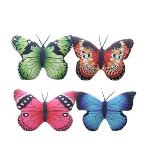 창조적 인 나비 베개 봉제 장난감 화려한 나비 베개 동물 봉제 장난감