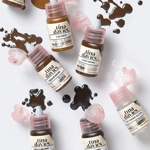 Pigmentos de mezcla <span class=keywords><strong>Perma</strong></span> semipermanente para cejas, muestra gratuita, logotipo personalizado, producto de maquillaje permanente aceptado para uso de artistas de tatuajes de cejas - Product Image 2