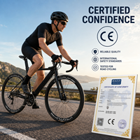 Vélo de route pour adultes 700C, fourche en acier haute teneur en carbone, vélo de ville léger pour les déplacements quotidiens