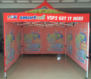 <strong>3x3</strong> Promotional Custom Print Event Pop up Tent Business <strong>Gazebo</strong> Canopy Folding Tent with Flag Wall Vodacome Trade Show Tent - Product Image 3