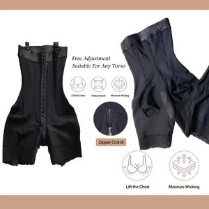 Faja pour femme, corset sculptant à baleines en acier, body modelant à buste ouvert, gaine amincissante pour le ventre - Product Image 5