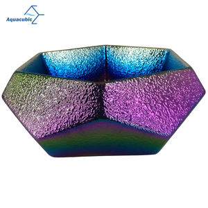 Lavabo console en céramique Art Nouveau avec finition électroplaquée bicolore - Product Image 6