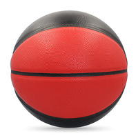 Ballon de basketball en cuir PU résistant à l'usure avec logo en caoutchouc imprimé sur mesure, multi-tailles (tailles 4, 5, 7) pour l'entraînement des étudiants, vente en gros