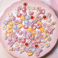 Accessoires pour ongles en résine 3D mignons et stéréoscopiques, petite colle crème, bricolage, porte-cheveux, étui de téléphone portable