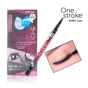 Perfilador de ojos líquido de alta calidad para maquillaje, juego de plumas de larga duración, 36H, a prueba de manchas, resistente al agua, 12 Uds. - Product Image 1