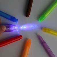 Stylo espion magique à encre invisible, stylo invisible UV pour étudiants, vente chaude