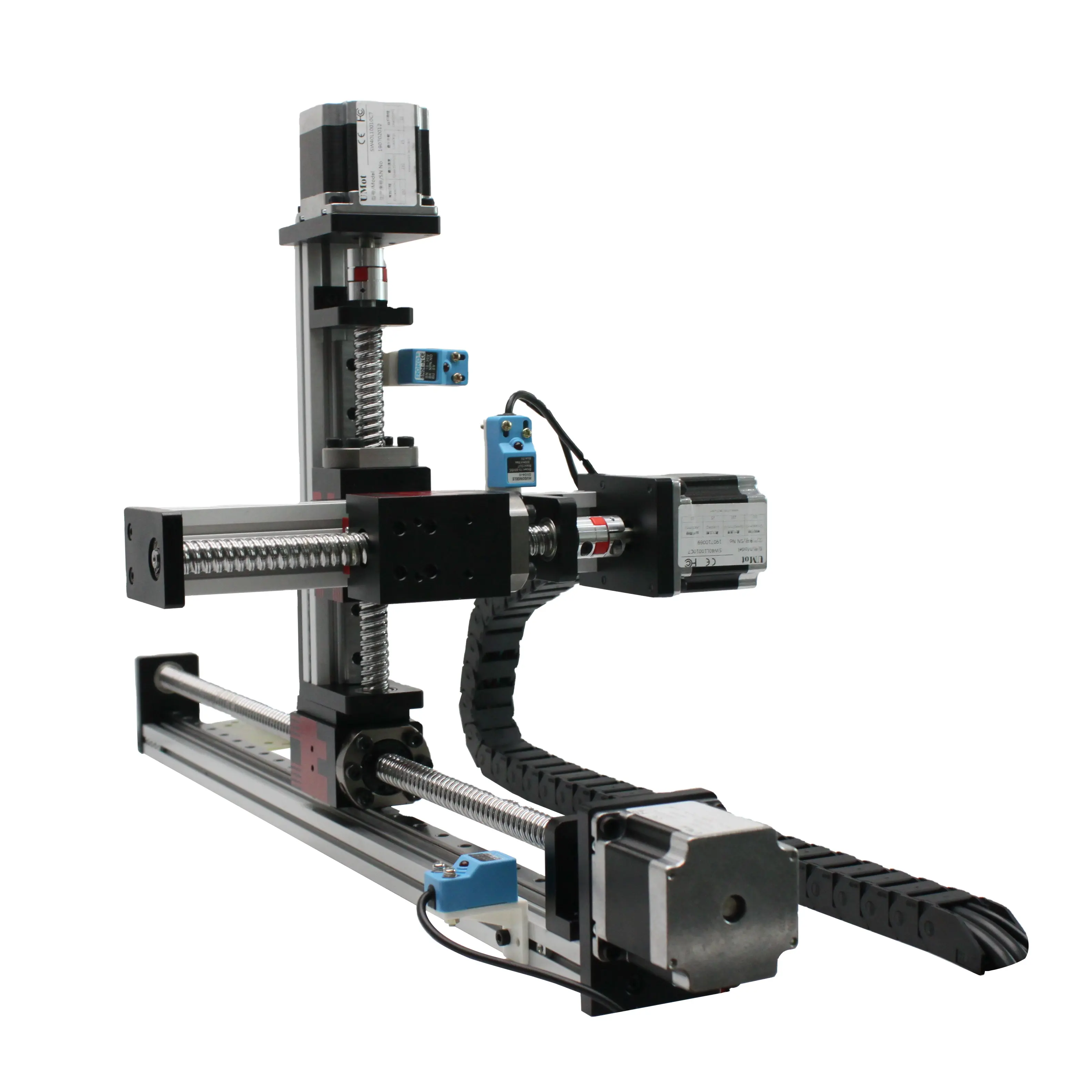 Cartesian หุ่นยนต์ precision multi - แกนบอลสกรู linear motion gantry โมดูลสำหรับ CNC เลเซอร์ 3D เครื่องพิมพ์