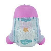 Couches jetables pour bébés en pâte fluff de qualité supérieure, haute absorption, en balles