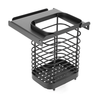 Panier de rangement et d'égouttage pour couverts en acier inoxydable, à suspendre latéralement, pour extérieur, camping et randonnée, portable et détachable