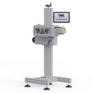 60W-10.6u Co2 Laserprinter Industriële Lasermarkering Machine Datumcode Vliegende Pvc Pijp Lasermarkeermachine