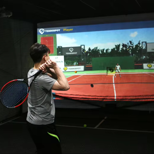 Digital Sports Ar Indoor Tennis Simulator Machine Projector Interactive Tennis-simulator Competitive Tennis Sports