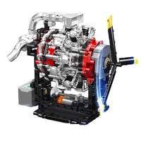 10211 Motor Aeroespacial, 40 Piezas, Modelo de Simulación Motorizado, Accionado Eléctricamente, Plástico ABS, Bloques de Construcción 1:32, Juguete de Modelo de Coche Técnico