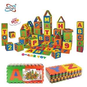 便宜的26PCS 20毫米英文字母婴儿环保伊娃块拼图运动垫儿童地板锁泡沫垫