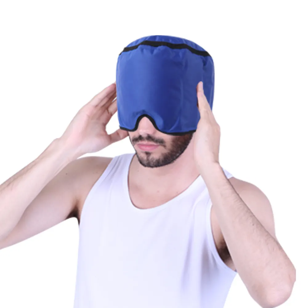 Topi Ice Pack Perawatan Terapi Dingin Panas untuk Sakit Kepala dan Pereda Migrain, Bantuan Sinus