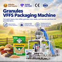 Machine d'emballage automatique multifonctionnelle verticale pour granulés de 200g à 500g