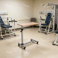 Table de lit réglable en hauteur pour patient JINYU - Durable et légère pour les soins à domicile et la réadaptation